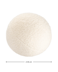 Ball Cushion, Cream White - Le Petit Marché Home Furniture