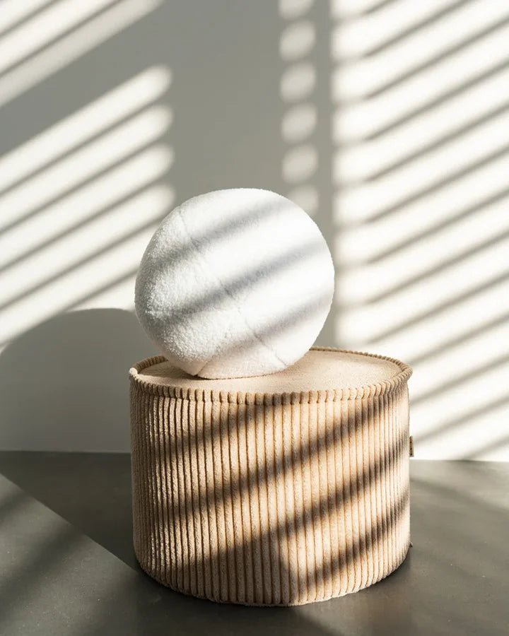 Ball Cushion, Cream White - Le Petit Marché Home Furniture