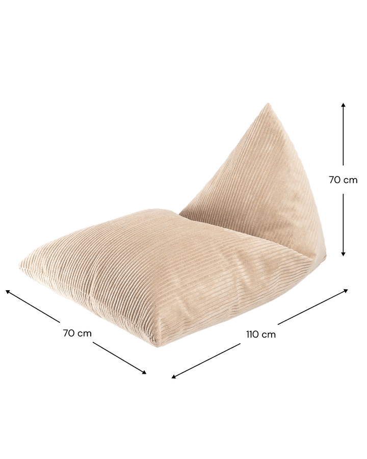 Big Beanbag Lounger, Brown Sugar (Pre - Order) - Le Petit Marché Home Furniture