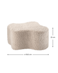 Cloud Pouffe, Biscuit (Pre - Order) - Le Petit Marché Home Furniture