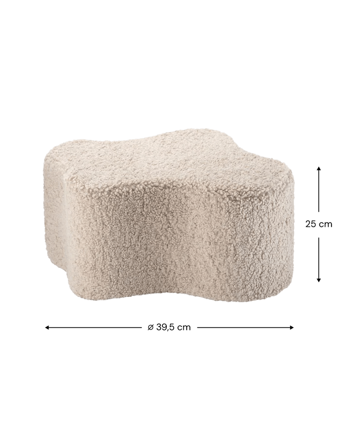 Cloud Pouffe, Biscuit (Pre - Order) - Le Petit Marché Home Furniture