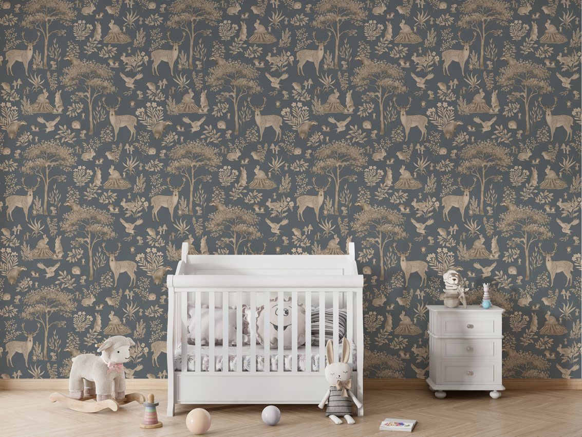 Fantastic Forest - Vintage Blue - Le Petit Marché Home Furniture