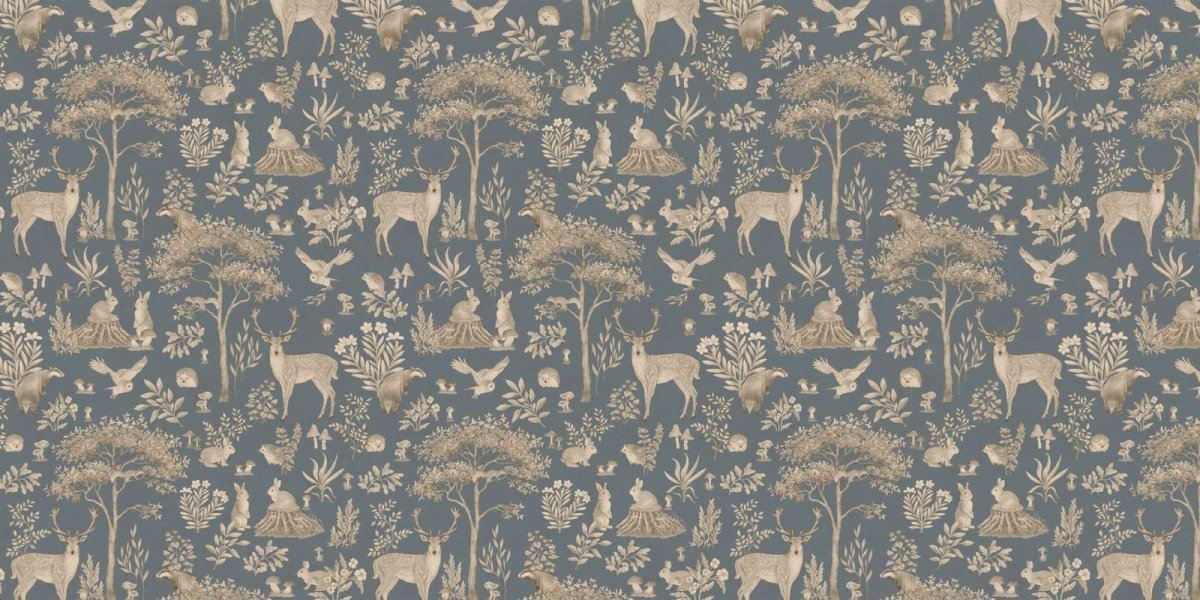 Fantastic Forest - Vintage Blue - Le Petit Marché Home Furniture