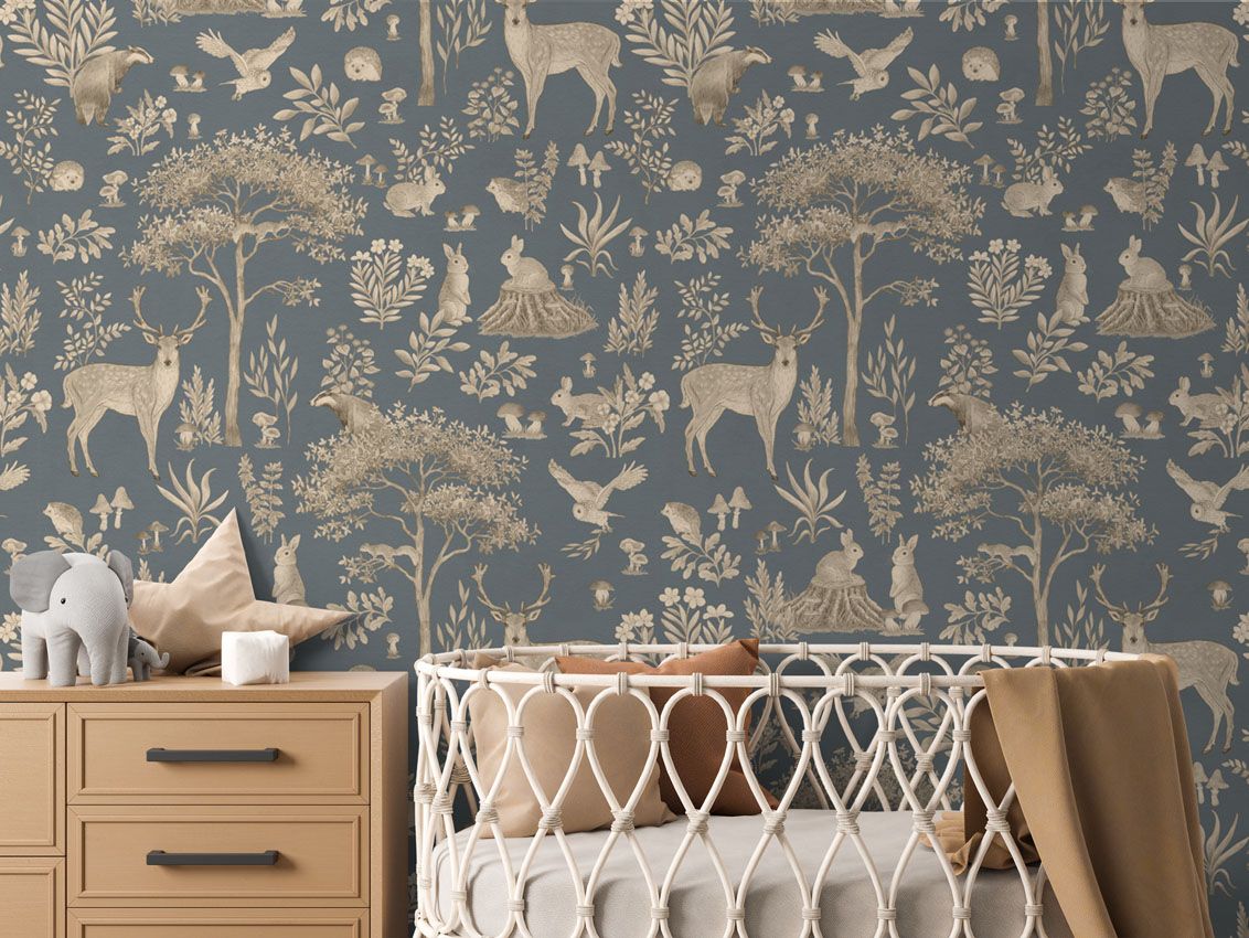 Fantastic Forest - Vintage Blue - Le Petit Marché Home Furniture