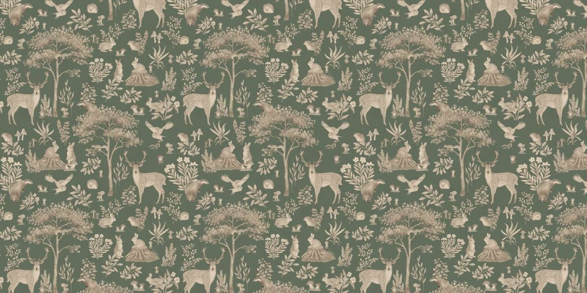 Fantastic Forest - Vintage Green - Le Petit Marché Home Furniture