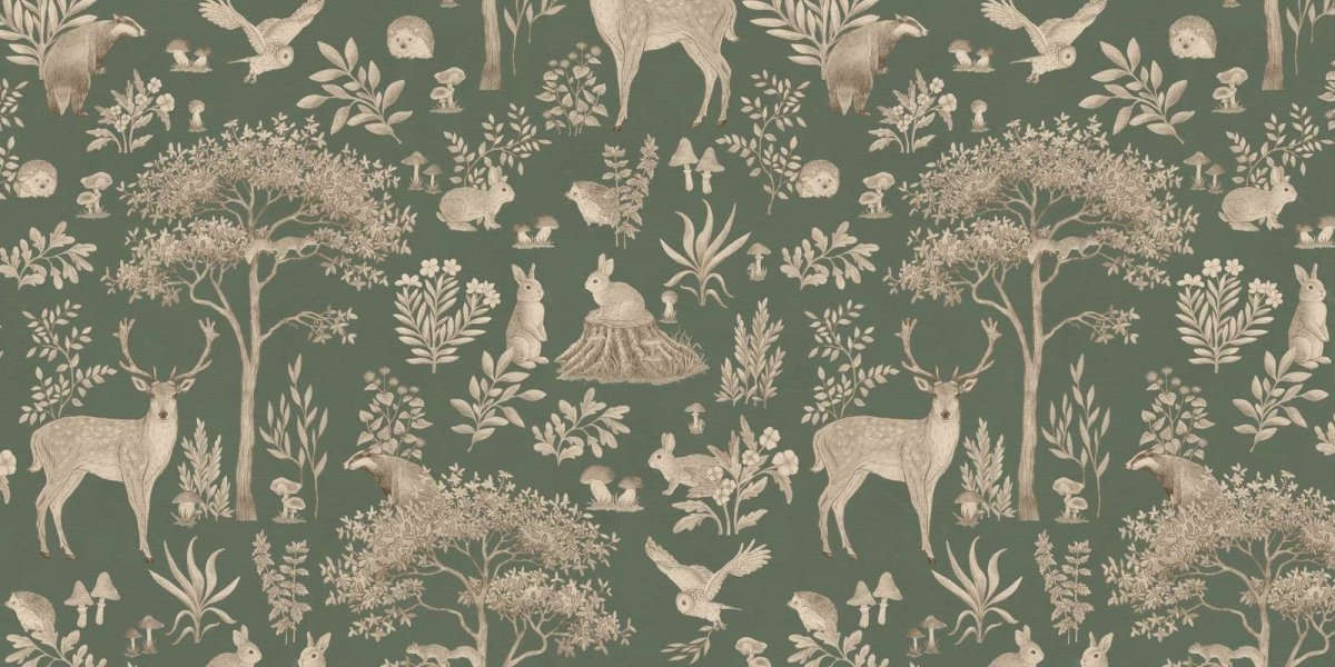 Fantastic Forest - Vintage Green - Le Petit Marché Home Furniture