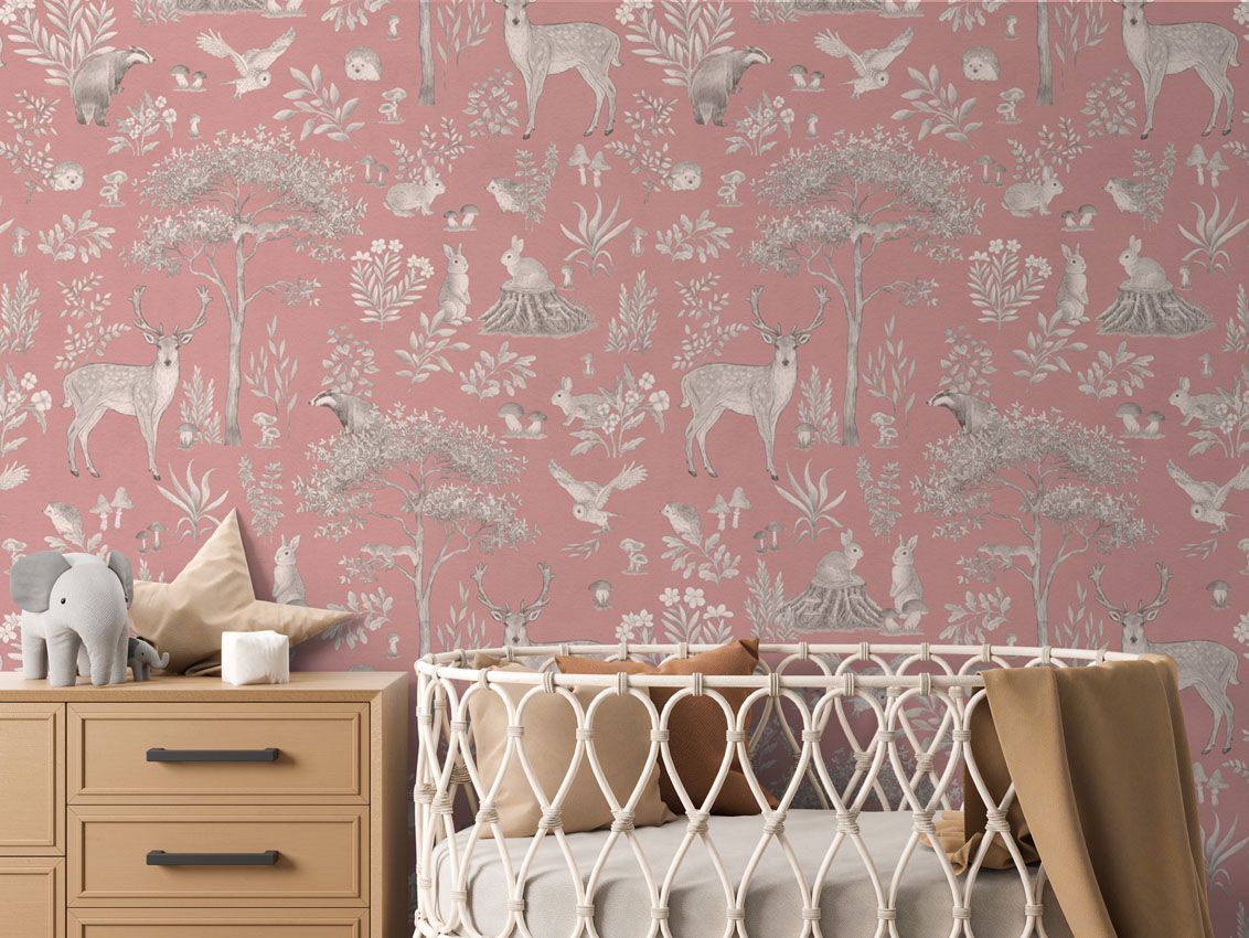 Fantastic Forest - Vintage Pink - Le Petit Marché Home Furniture