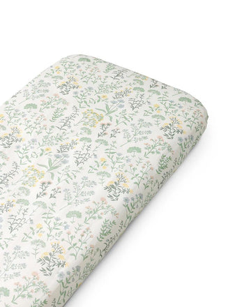 Fitted Baby sheet 42x82 cm, Summer Flowers - Le Petit Marché Home Furniture