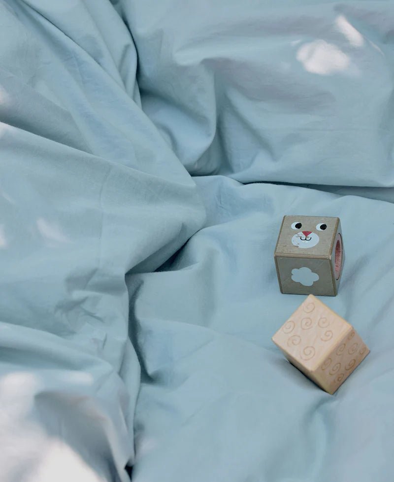 Fitted Baby Sheet 68x122 cm, Sea Notes - Le Petit Marché Home Furniture