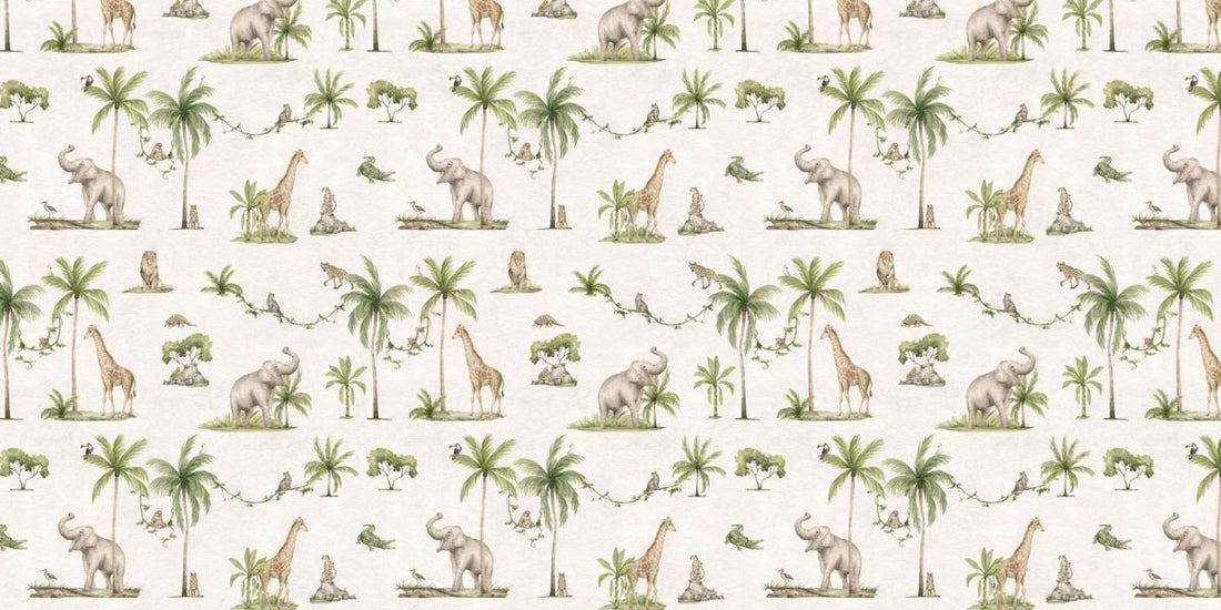 Joyful Jungle - White - Le Petit Marché Home Furniture