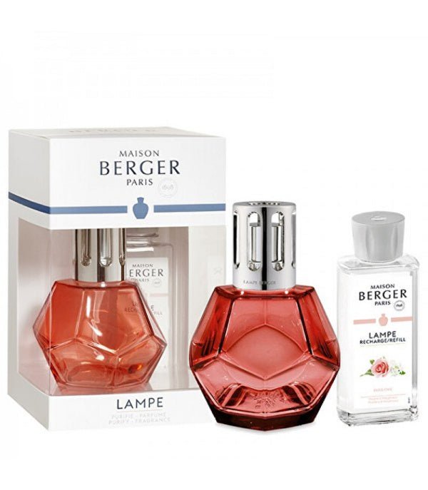 Lampe Gift Set, Geometry Grenadine with Paris Chic Refill 250ml - Le Petit Marché Home Furniture