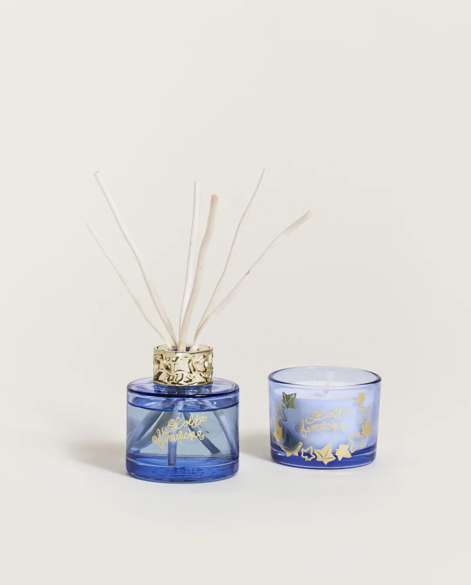 Lampe Gift Set, Lolita Lempicka Perfumed Duo Bouquet & Candle, Lilac - Le Petit Marché Home Furniture