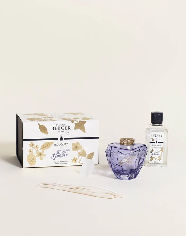 Lampe Gift Set, Lolita Lempicka Premium Purple Bouquet with Lolita Lempicka Scented Bouquet Refill 200ml - Le Petit Marché Home Furniture