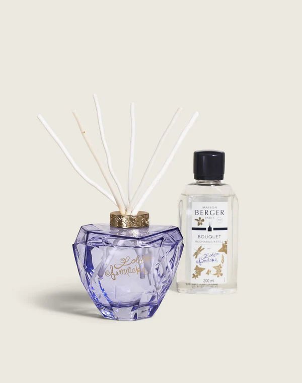 Lampe Gift Set, Lolita Lempicka Premium Purple Bouquet with Lolita Lempicka Scented Bouquet Refill 200ml - Le Petit Marché Home Furniture