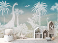 Monochrome Dino - Blue Sky - Le Petit Marché Home Furniture