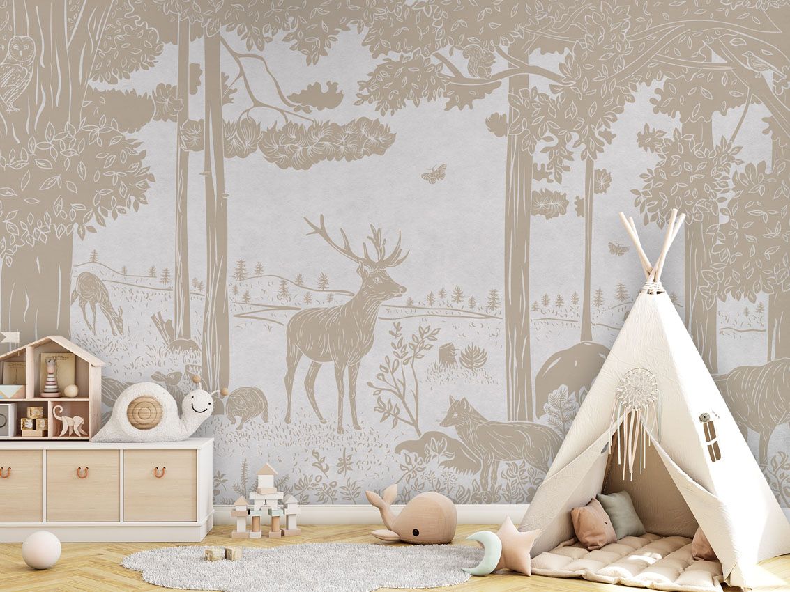 Monochrome Forest - White Vintage - Le Petit Marché Home Furniture