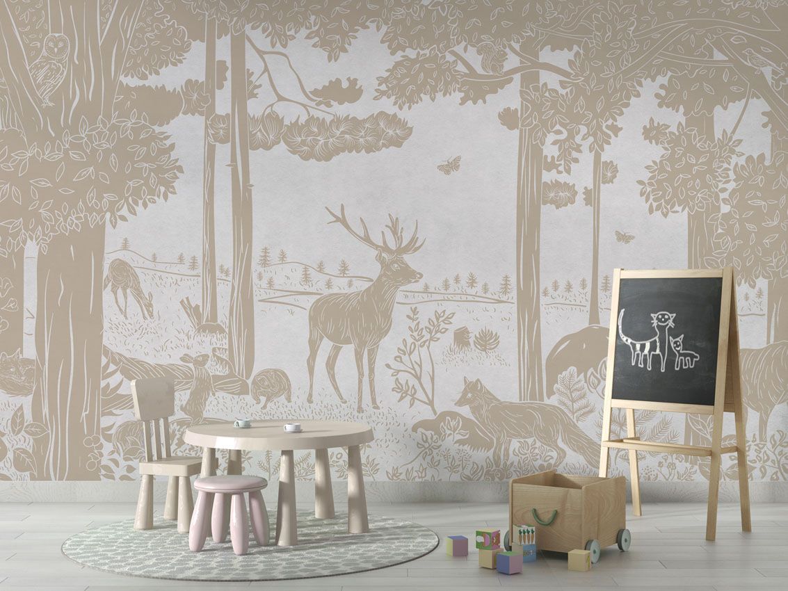 Monochrome Forest - White Vintage - Le Petit Marché Home Furniture