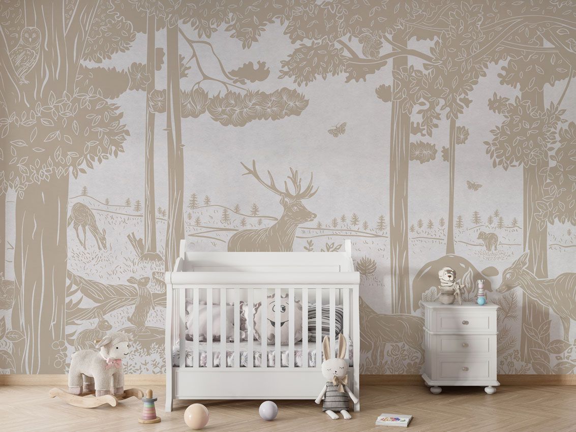 Monochrome Forest - White Vintage - Le Petit Marché Home Furniture