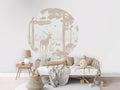Monochrome Forest - White Vintage - Circle - Le Petit Marché Home Furniture