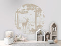 Monochrome Forest - White Vintage - Circle - Le Petit Marché Home Furniture