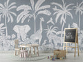 Monochrome Jungle - Blue - Le Petit Marché Home Furniture