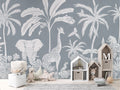 Monochrome Jungle - Blue - Le Petit Marché Home Furniture
