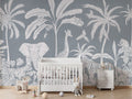 Monochrome Jungle - Blue - Le Petit Marché Home Furniture