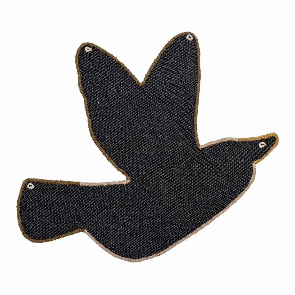 Rug Bird Blue Jay, Blue, Wool - Le Petit Marché Home Furniture