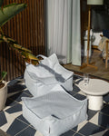 Square Ottoman Outdoor, Azure (Pre - Order) - Le Petit Marché Home Furniture