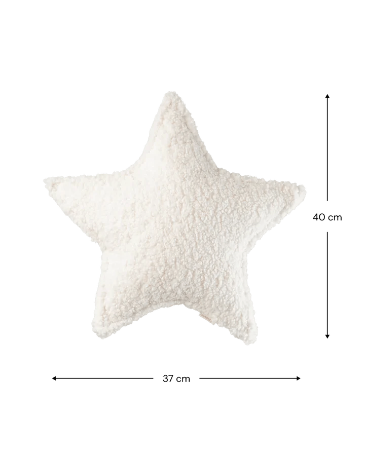 Star Cushion, Cream White - Le Petit Marché Home Furniture