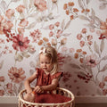 Wallpaper - Autumn Meadow White - Le Petit Marché Home Furniture