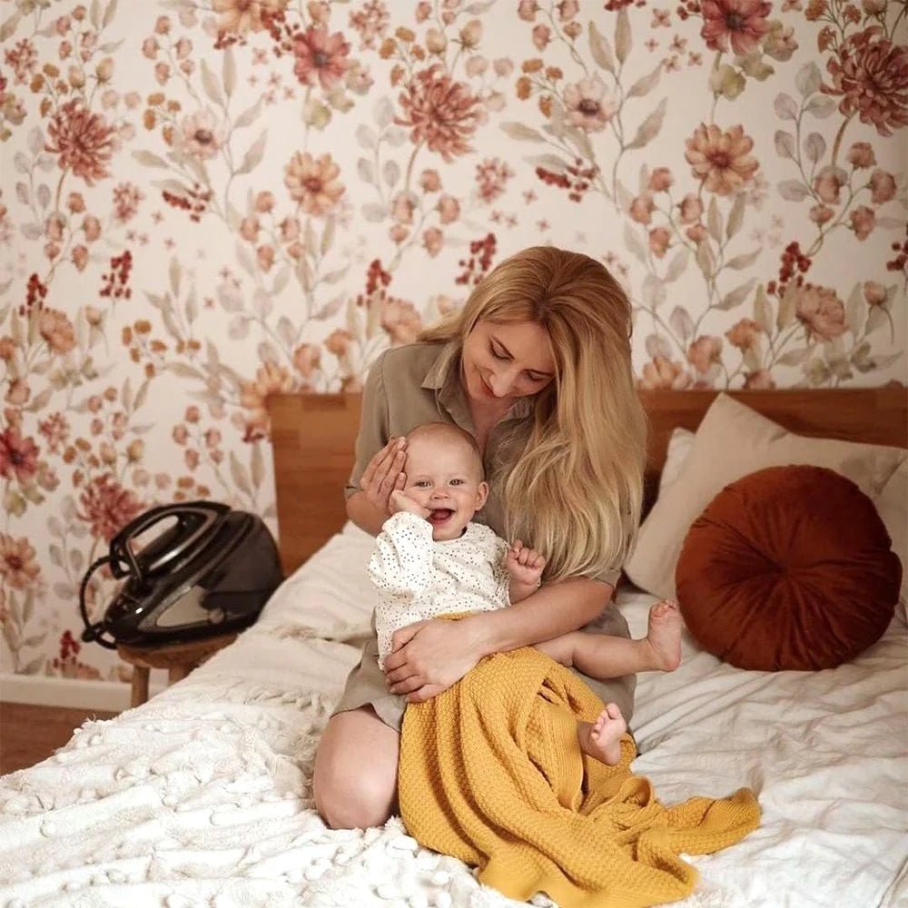 Wallpaper - Autumn Meadow White - Le Petit Marché Home Furniture