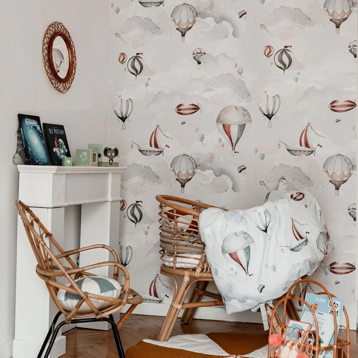 Wallpaper - Balloons Adventure - Le Petit Marché Home Furniture