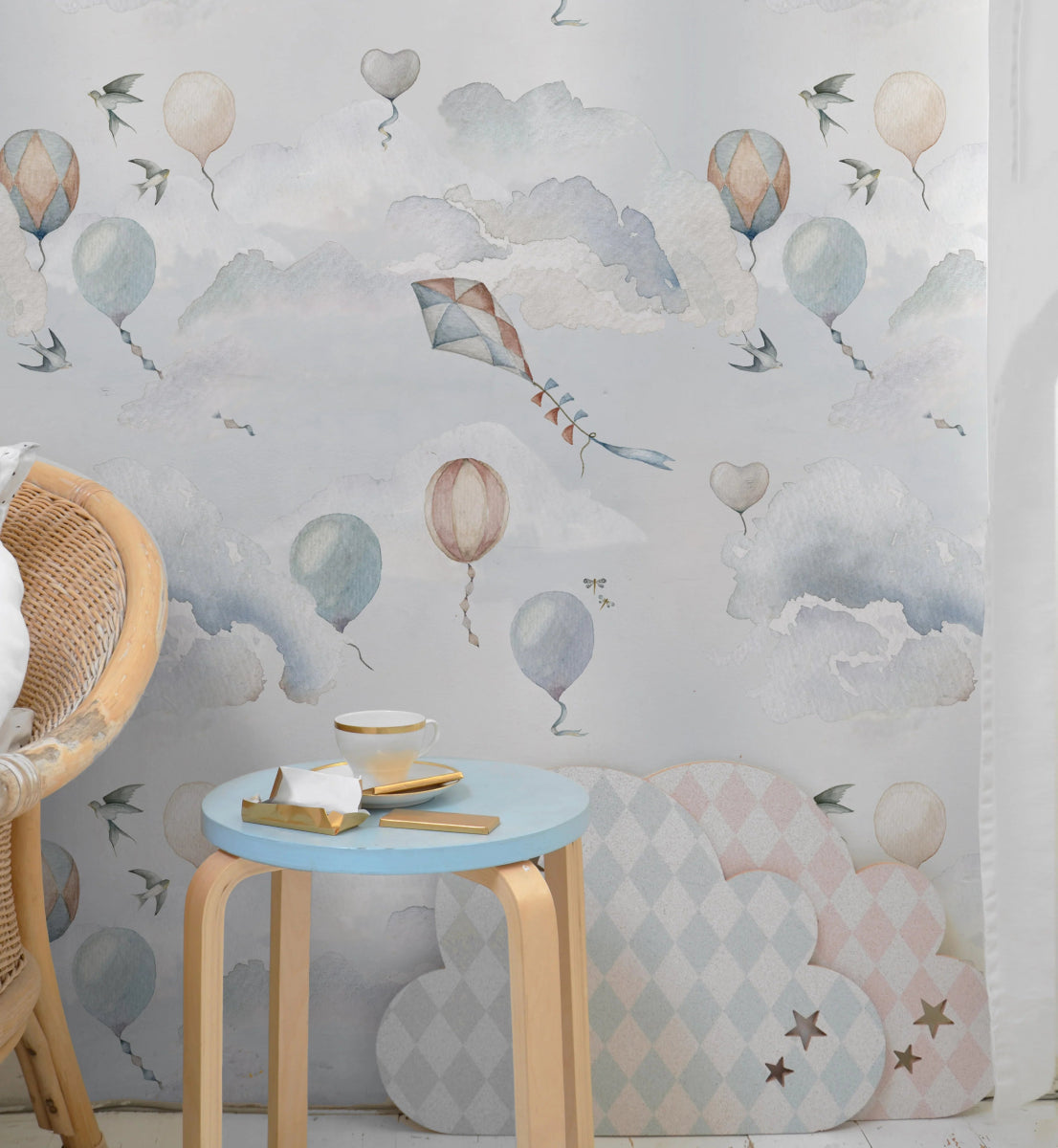 Wallpaper - Balloons Fairytale - Le Petit Marché Home Furniture