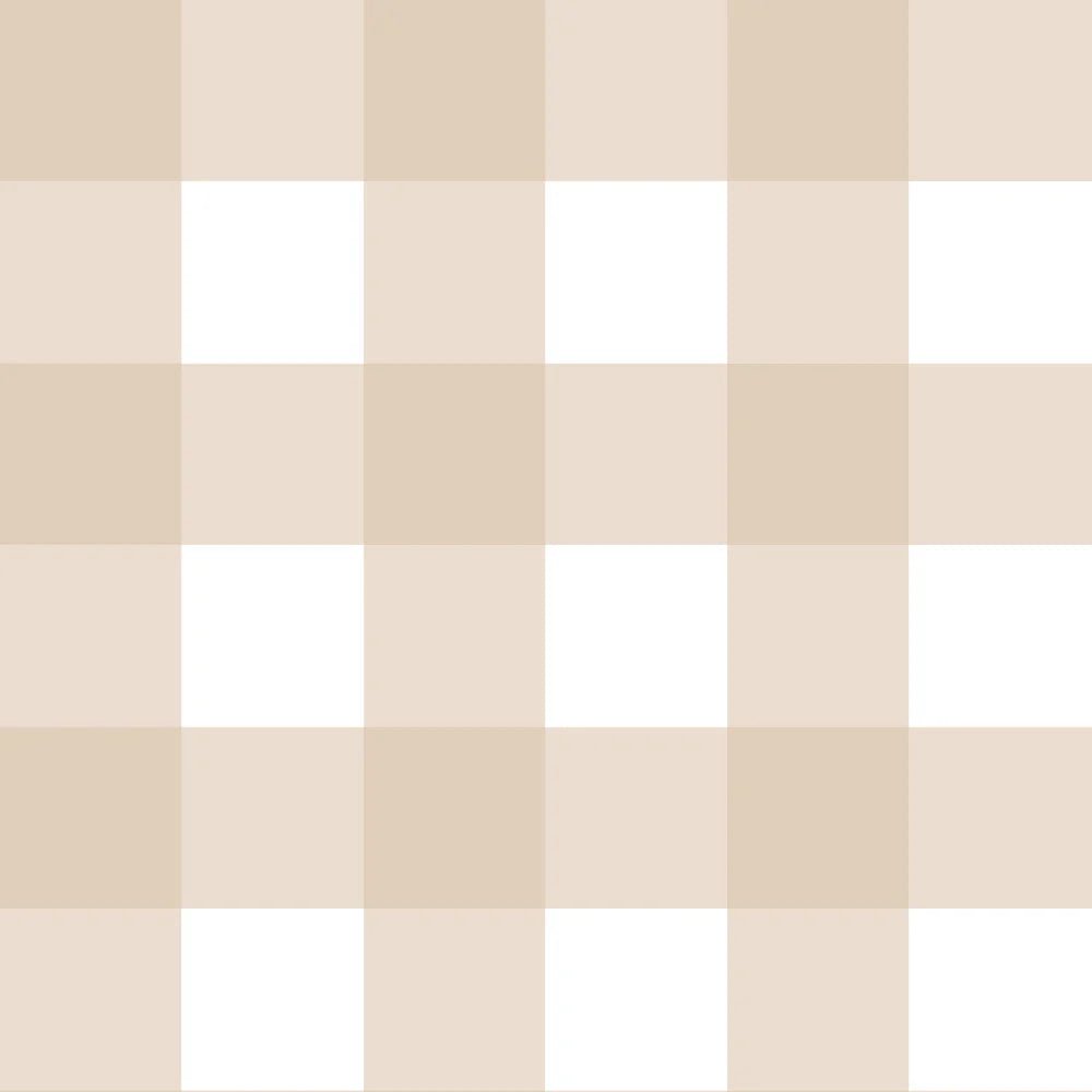 Wallpaper - Check Classic Beige - Le Petit Marché Home Furniture