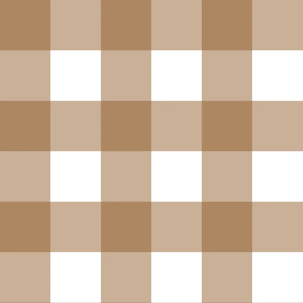 Wallpaper - Check Classic Brown - Le Petit Marché Home Furniture