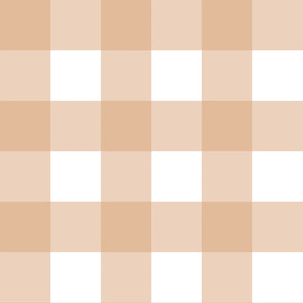 Wallpaper - Check Classic Peach - Le Petit Marché Home Furniture
