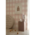 Wallpaper - Check Classic Pink - Le Petit Marché Home Furniture