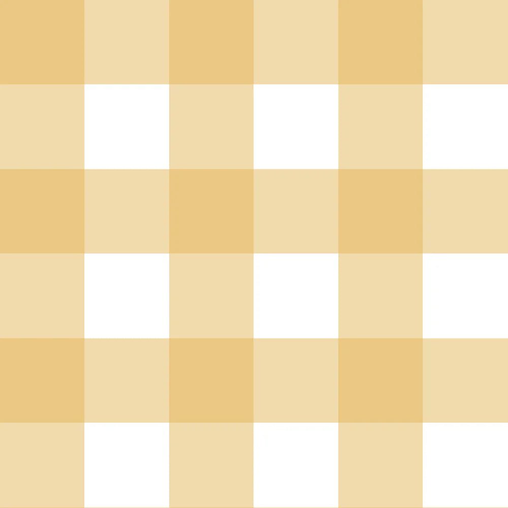 Wallpaper - Check Classic Yellow - Le Petit Marché Home Furniture