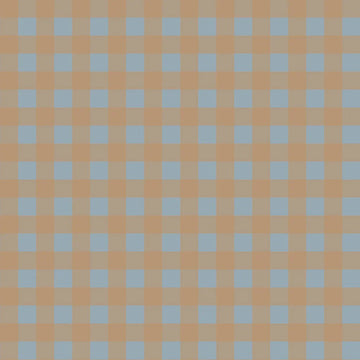 Wallpaper - Check Minimini Brown Blue - Le Petit Marché Home Furniture