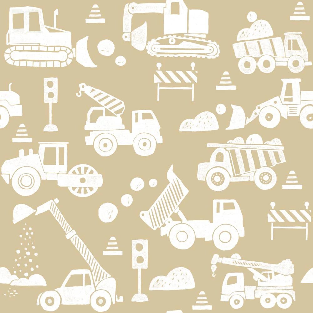 Wallpaper - Construction Beige - Le Petit Marché Home Furniture