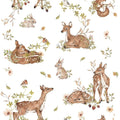 Wallpaper - Deer Meadow White - Le Petit Marché Home Furniture