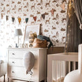 Wallpaper - Deer Meadow White - Le Petit Marché Home Furniture