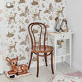 Wallpaper - Deer Meadow White - Le Petit Marché Home Furniture