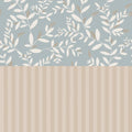 Wallpaper - Delicate Twigs with Blue and Beige - Le Petit Marché Home Furniture
