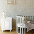 Wallpaper - Delicate Twigs with Green and Beige - Le Petit Marché Home Furniture