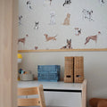 Wallpaper - Dogs are The Best Beige with Dots - Le Petit Marché Home Furniture