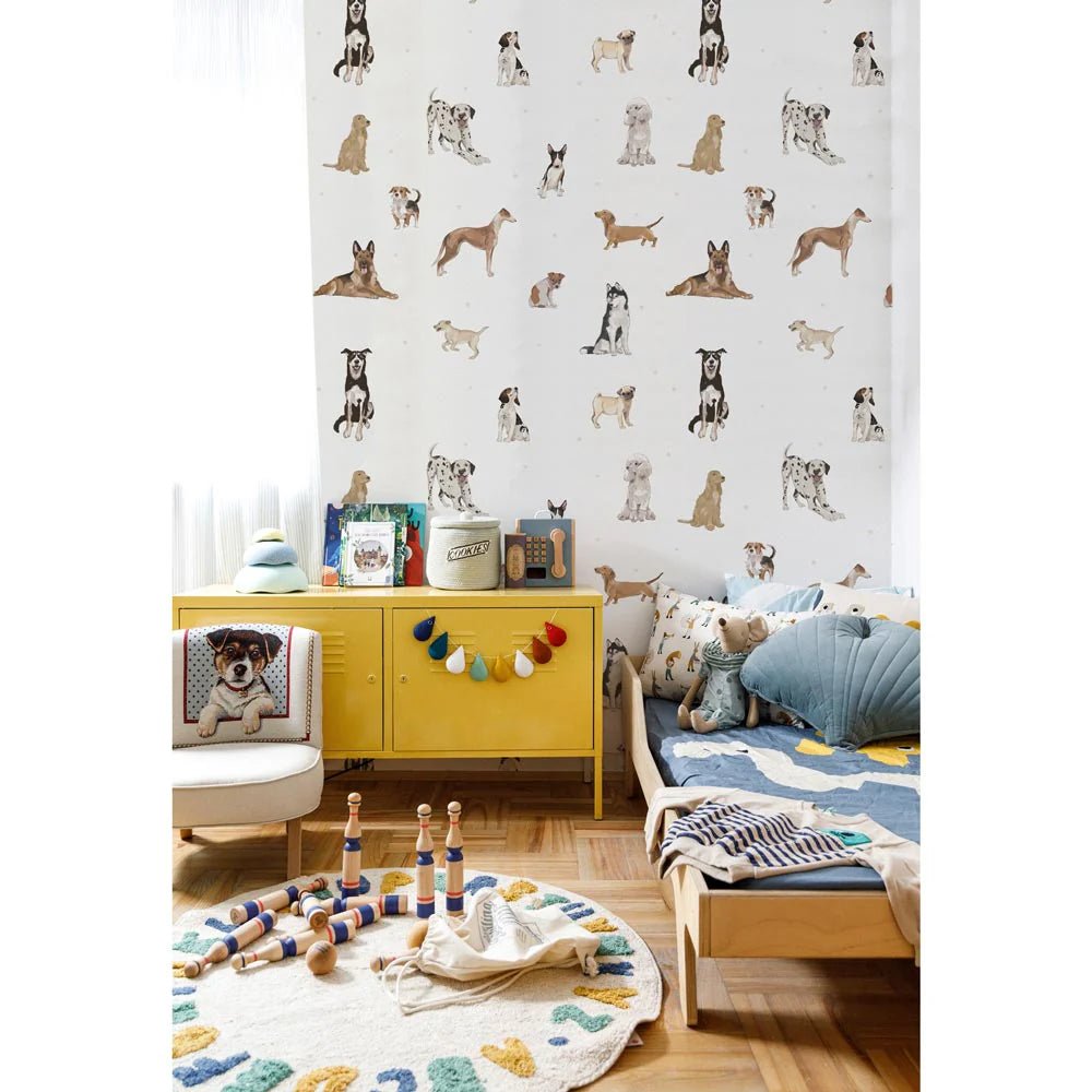 Wallpaper - Dogs are The Best White - Le Petit Marché Home Furniture