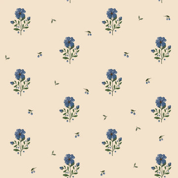 Wallpaper - Dreamy Vintage Flowers - Le Petit Marché Home Furniture