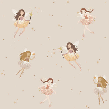 Wallpaper - Fairies Beige - Le Petit Marché Home Furniture